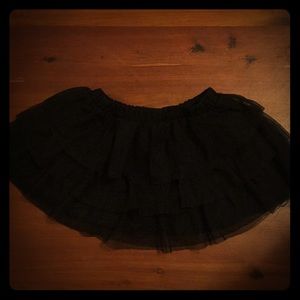 Black tulle skirt